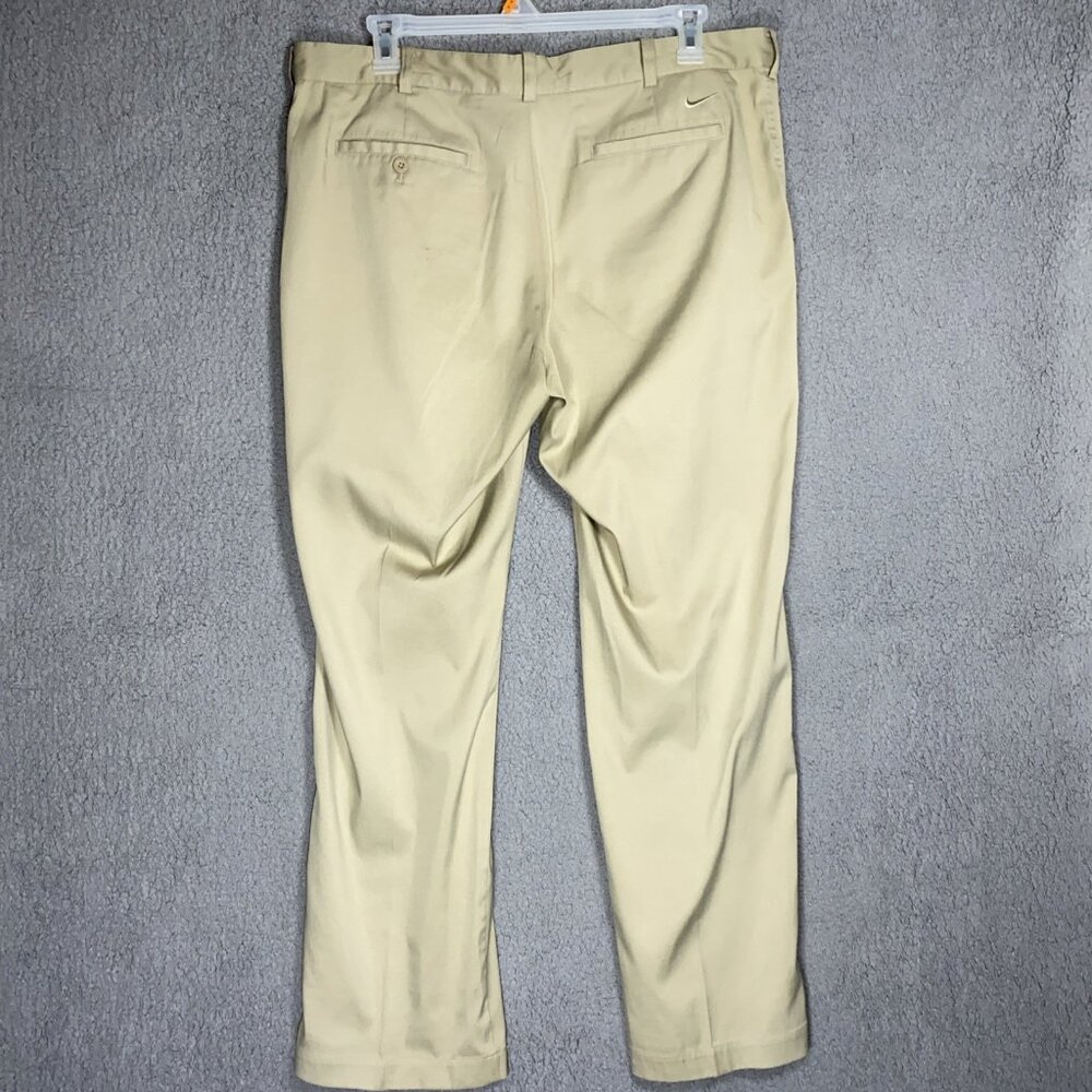 Nike Victory Golf Pants Mens 38x32 Dri-Fit Tech Performance Flat Front Khaki - Picture 2 of 7